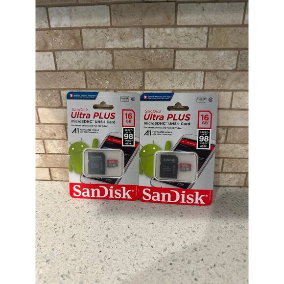 Sandisk Ultra - Flash Memory Card - 16 GB - MicroSDHC bundle - Picture 1 of 2